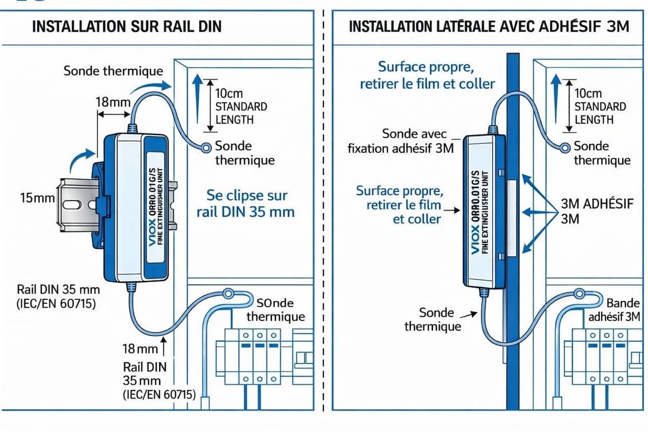 Safebox Extincteur Automatique - mini extincteur automatique pour tableau électrique